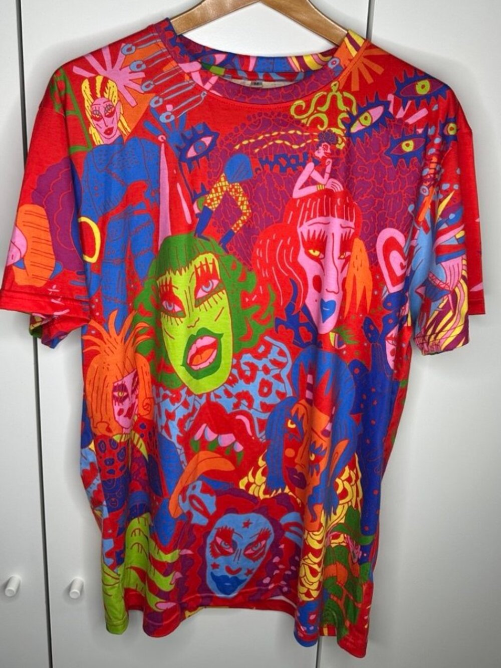 Crystal Methyd Rare All-Over Graphic Tee Size M Official Merch